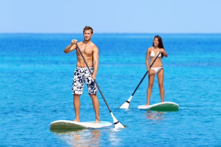 Par på paddleboard