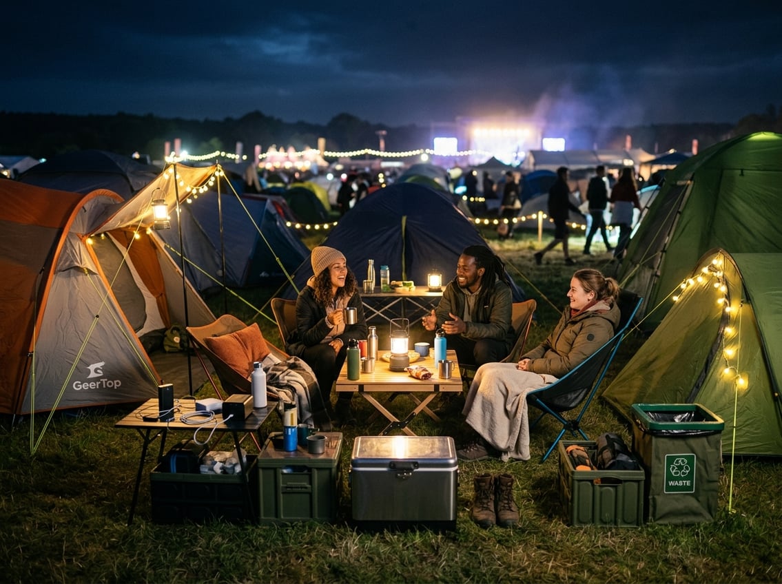 Sådan får du en festivalcamp der også fungerer efter midnat